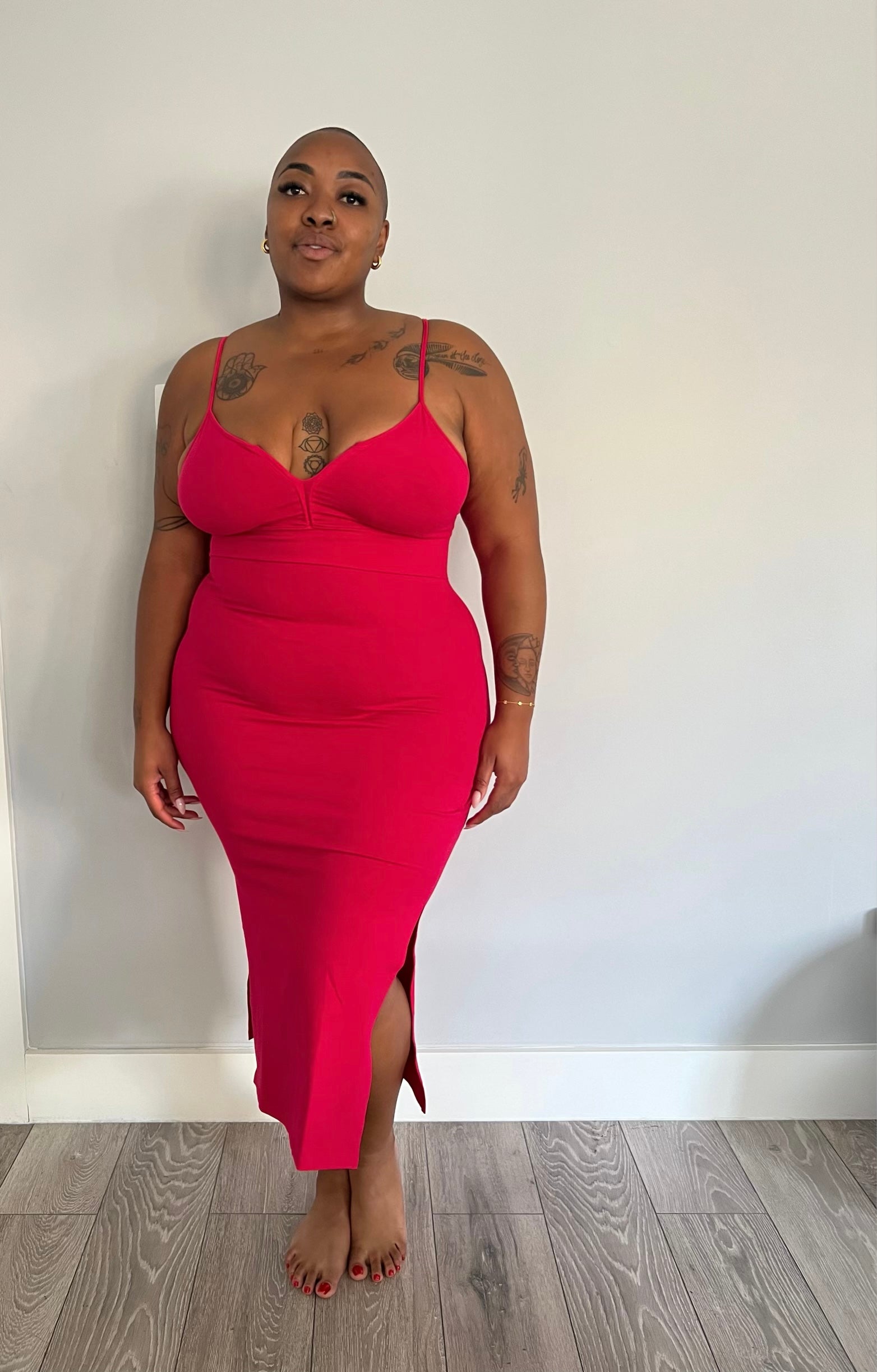 Thick bodycon midi store dress