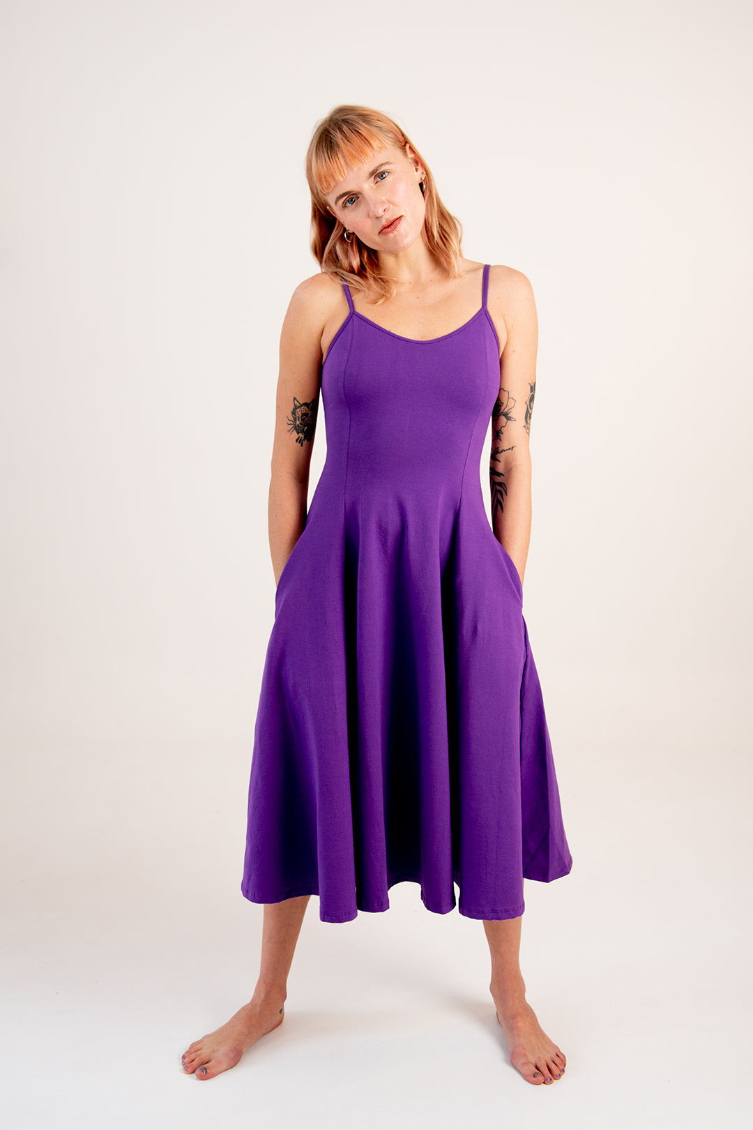 Asri Dress In T. Purple – Manners London