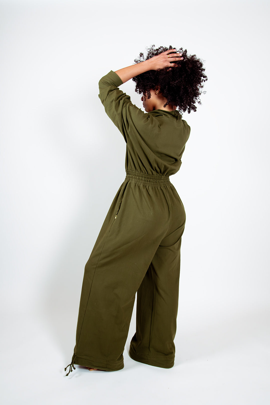 Boiler Suit Regular in Khaki Green