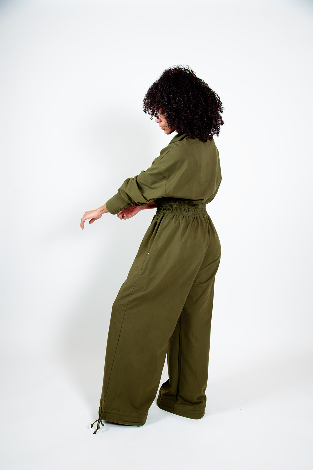 Boiler Suit Regular in Khaki Green