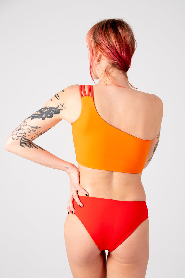 Cheeky Reversible High Waist Petite In All The Fire