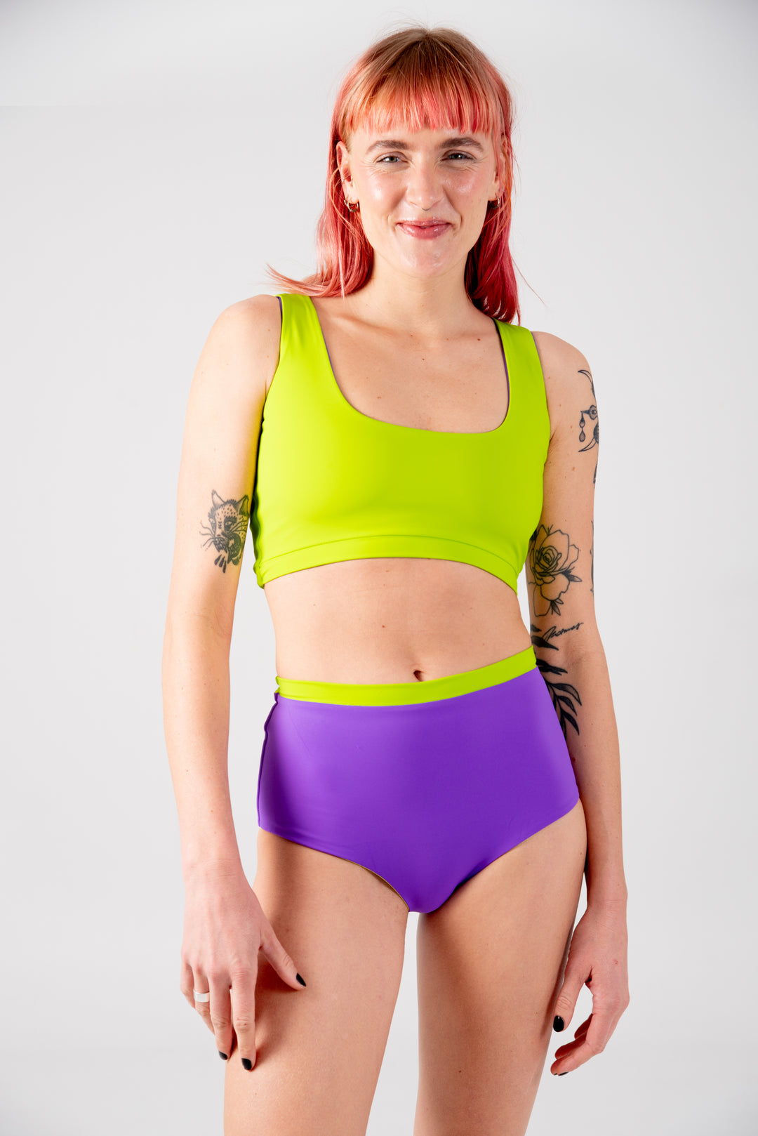 Got-You-Cover Reversible High Waist Regular In Grape And Apple Sours