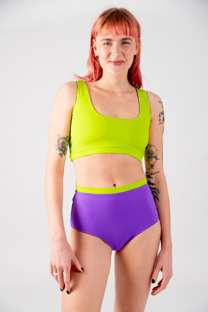 Got-You-Cover Reversible High Waist Regular In Grape And Apple Sours