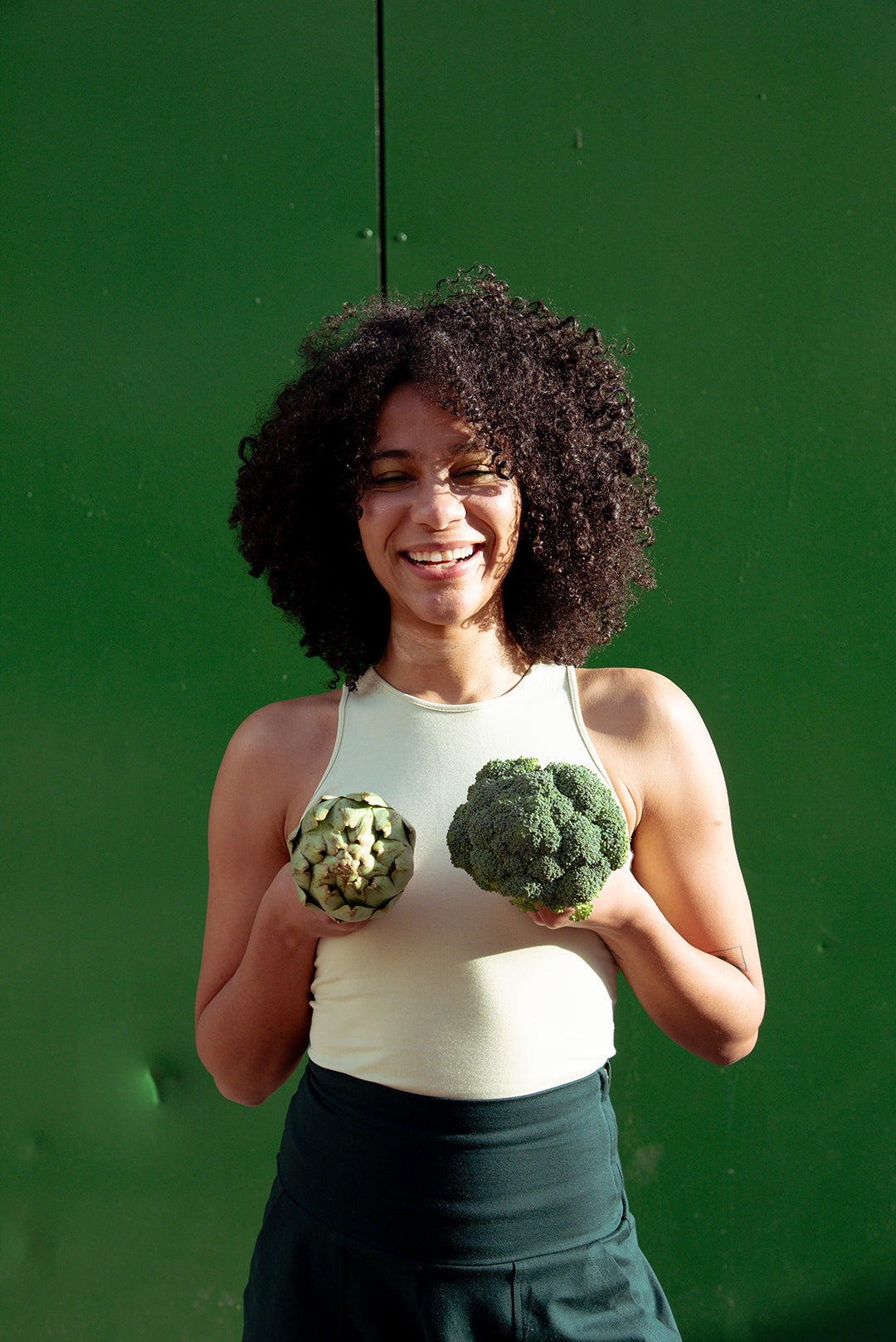 Iza Full Length Vest Top in NEW Sage Green