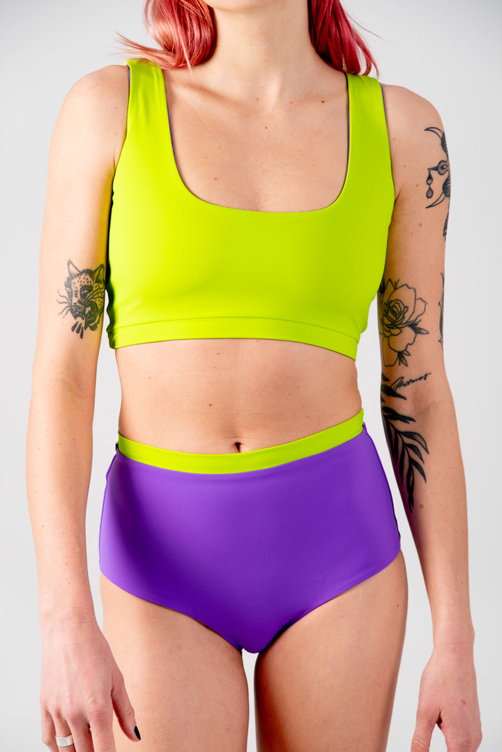 Got-You-Cover Reversible High Waist Regular In Grape And Apple Sours