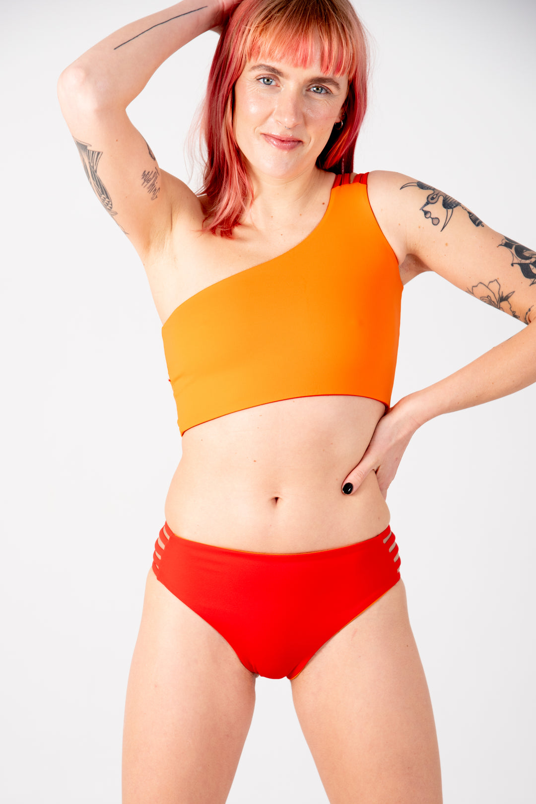 Cheeky Reversible High Waist Petite In All The Fire