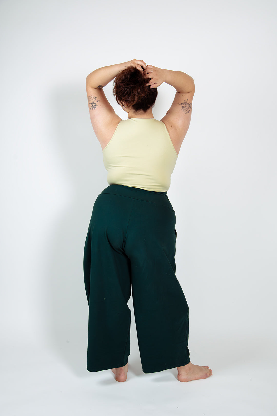 Puff Pants Petite in Forest Green