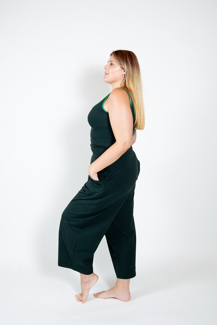 Puff Pants Regular in Forest Green